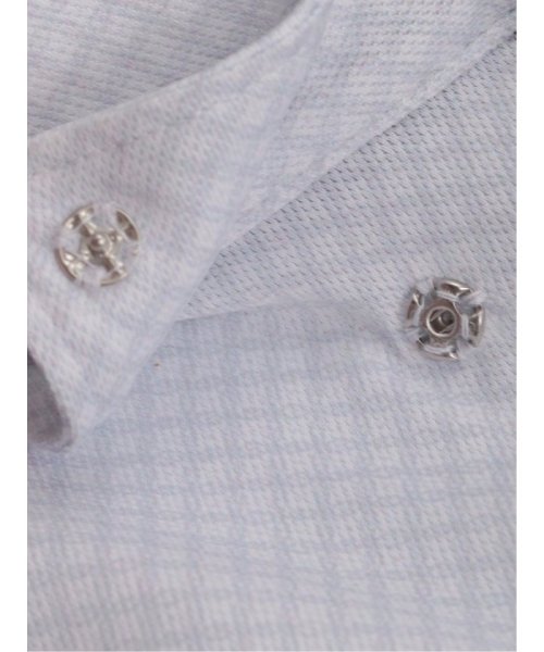 TAKA-Q(タカキュー)/ノーアイロン ストレッチ スタンダードフィット スナップダウン 半袖 ニット 半袖 シャツ メンズ ワイシャツ ビジネス ノーアイロン 形態安定 yシャツ 速乾/img02