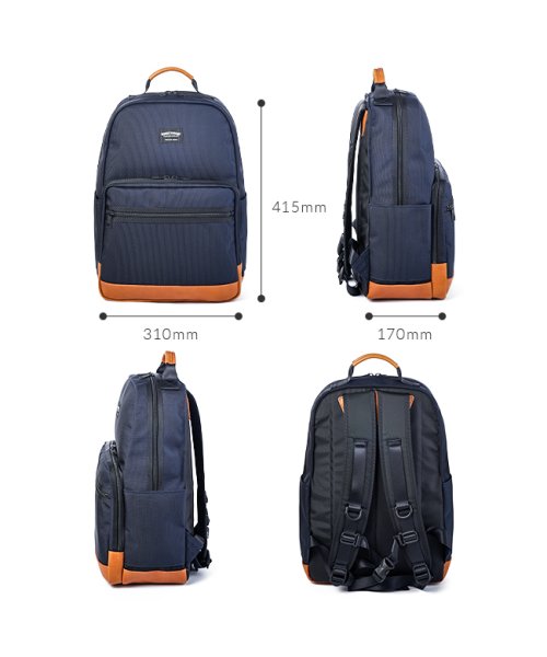 ワンダーバゲージ グッドマンズ リュック ビジネス A4 PC収納 バリスタ―ナイロン 本革 日本製 ブランド WONDER BAGGAGE WB－G－032 BAGGAGE