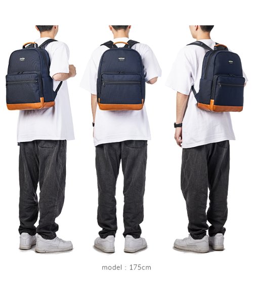 ワンダーバゲージ グッドマンズ リュック ビジネス A4 PC収納 バリスタ―ナイロン 本革 日本製 ブランド WONDER BAGGAGE WB－G－032 BAGGAGE