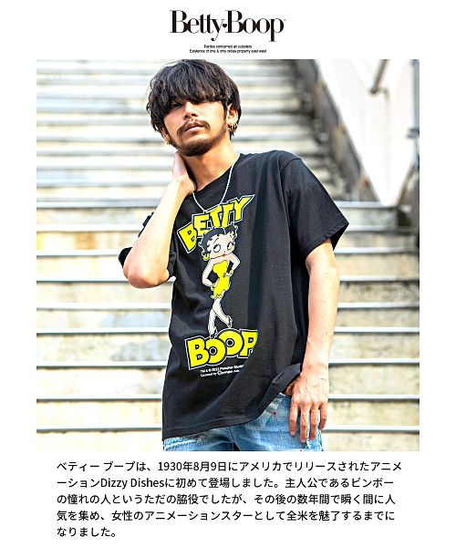 日本製 90s USA製 Vintage Betty Boop ベティ ロンT Tシャツ