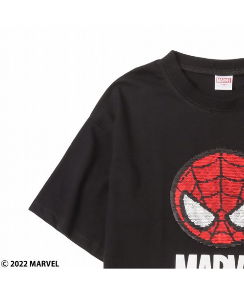 MAC HOUSE(kid's)(マックハウス（キッズ）)/MARVEL スパンコールTシャツ 335117202/img01