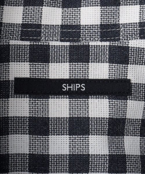SHIPS MEN(シップス　メン)/*SHIPS: 防シワ・吸水速乾 ギンガムチェック ボタンダウン 半袖 パナマ シャツ/img19