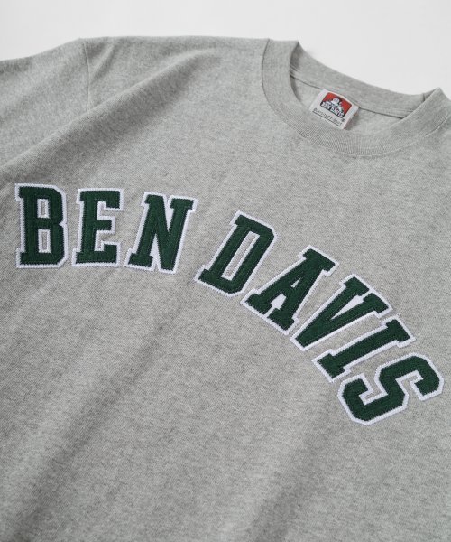 BEN DAVIS(BEN DAVIS)/【BEN DAVIS/ベンデイビス】ヘビーウェイト フェルトワッペン カレッジロゴ 半袖Tシャツ/ビッグシルエット/img15
