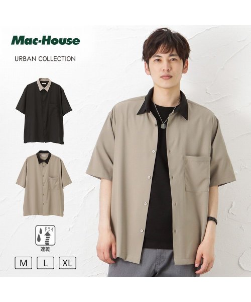 MAC HOUSE(men)(マックハウス（メンズ）)/URBAN COLLECTION アーバンコレクション クレリックシャツ 298－12829/img01