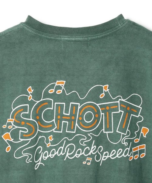 Schott(ショット)/ｘGRS/グッドロックスピード/NOTE SCH LOGO TEE/ノート ショットロゴ Tシャツ/img05