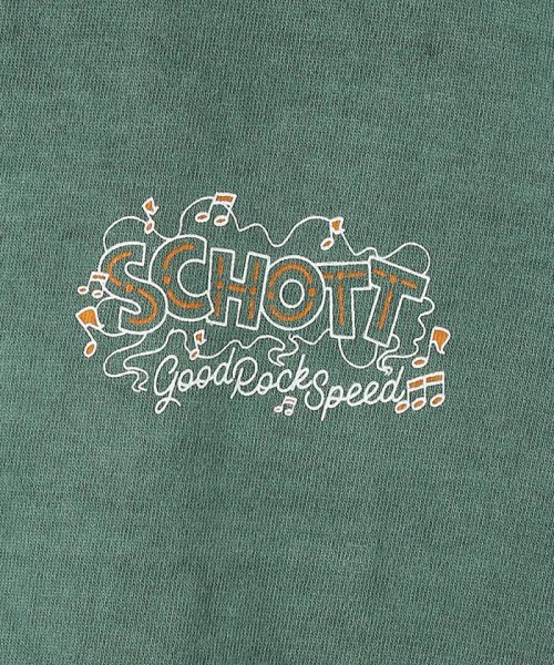 Schott(ショット)/ｘGRS/グッドロックスピード/NOTE SCH LOGO TEE/ノート ショットロゴ Tシャツ/img08