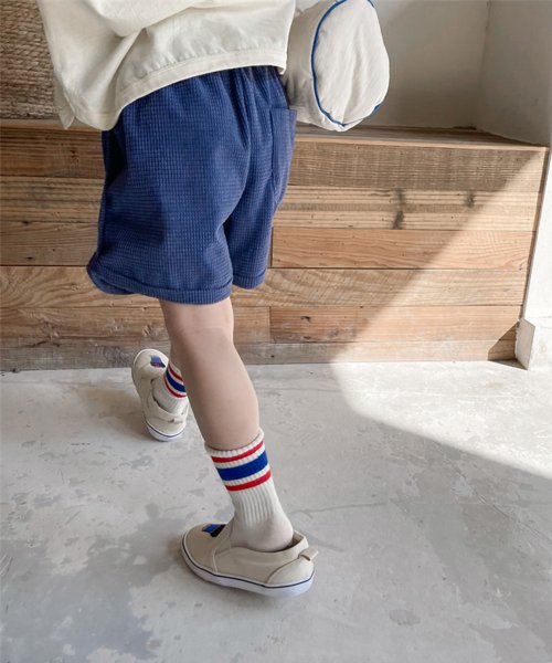aimoha(aimoha（アイモハ）)/aimoha－KIDS－ 韓国子供服　ワンポイント刺繍ハーフパンツ/img09