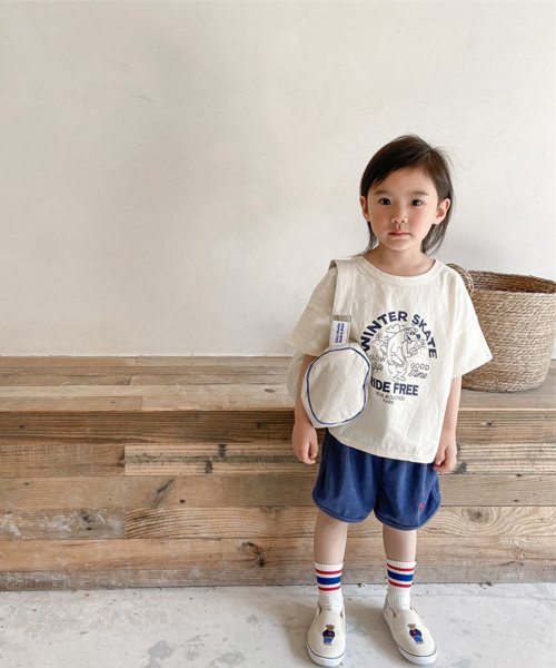 aimoha(aimoha（アイモハ）)/aimoha－KIDS－ 韓国子供服　ワンポイント刺繍ハーフパンツ/img10