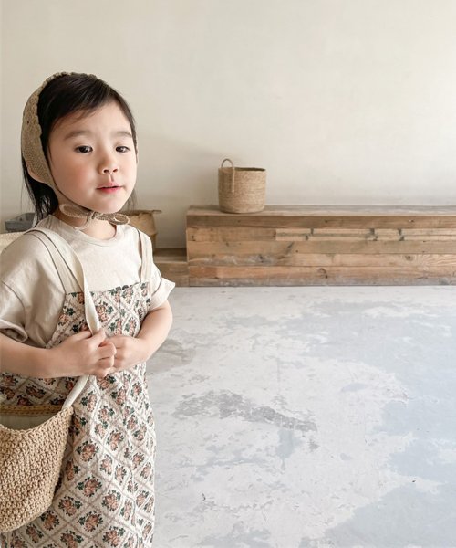 aimoha(aimoha（アイモハ）)/aimoha－KIDS－ 韓国子供服　花とチェック柄ワンピース/img16