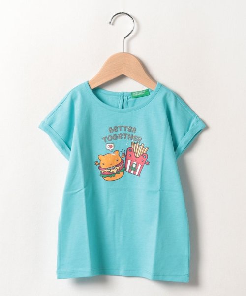 BENETTON (UNITED COLORS OF BENETTON GIRLS)(ユナイテッド　カラーズ　オブ　ベネトン　ガールズ)/キッズバックボタン半袖Tシャツ・カットソーG/img14