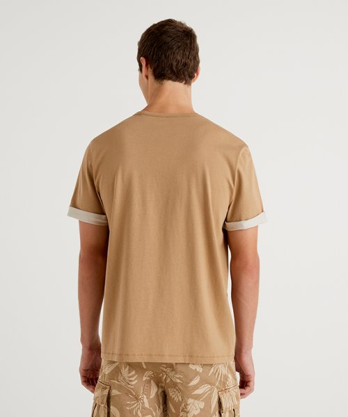 BENETTON (mens)(ベネトン（メンズ）)/ロールアップ半袖Tシャツ・カットソー/img01