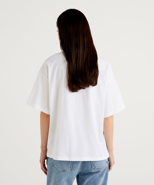 BENETTON (women)(ベネトン（レディース）)/フロントプリント半袖Tシャツ・カットソー/img01