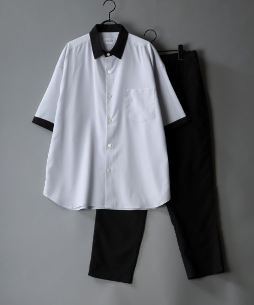 SITRY(SITRY)/【SITRY】オープンカラーシャツ＆テーパードパンツ セットアップ/img01