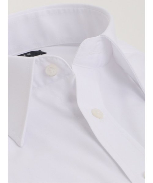 TAKA-Q(タカキュー)/【白無地】形態安定 吸水速乾 スリムフィット レギュラーカラー 長袖 シャツ メンズ ワイシャツ ビジネス ノーアイロン 形態安定 yシャツ 速乾/img01