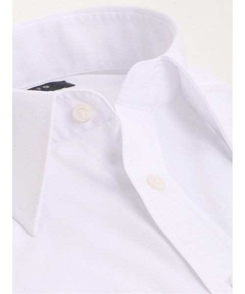 TAKA-Q(タカキュー)/【白無地】形態安定 吸水速乾 レギュラーフィット レギュラーカラー 長袖 シャツ メンズ ワイシャツ ビジネス ノーアイロン 形態安定 yシャツ 速乾/img01