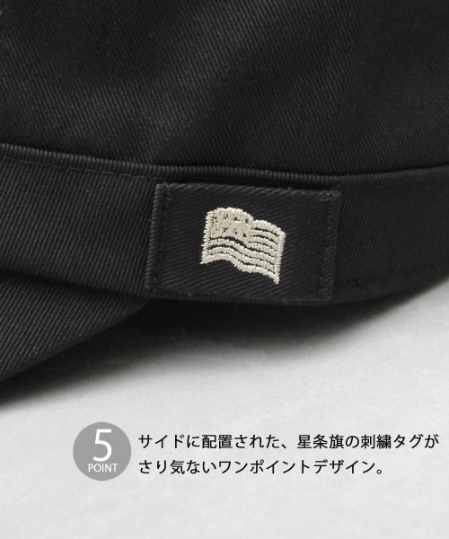 Besiquenti(ベーシックエンチ)/アメリカン ワークキャップ 星条旗 刺繍 コットン 帽子 メンズ カジュアル シンプル/img06