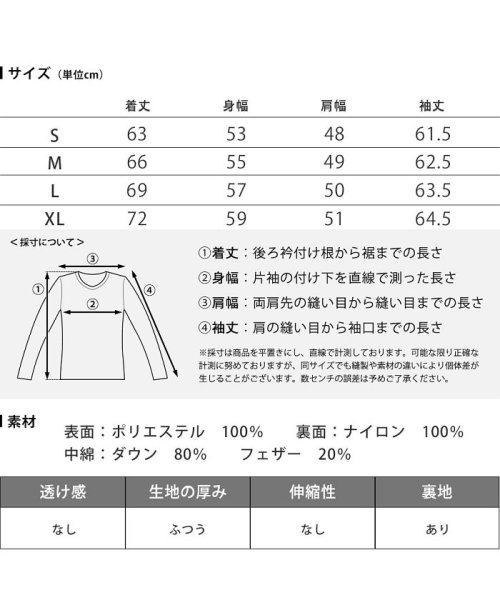  GENELESS(GENELESS)/ダウンジャケット メンズ ライトダウン ウール ヘリンボーン リアルダウン ダウン80% フェザー20%/img21