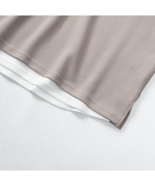  GENELESS(GENELESS)/Tシャツ メンズ アンサンブル 接触冷感 2枚セット インナー付き タンクトップ キーネック クルーネック/img21