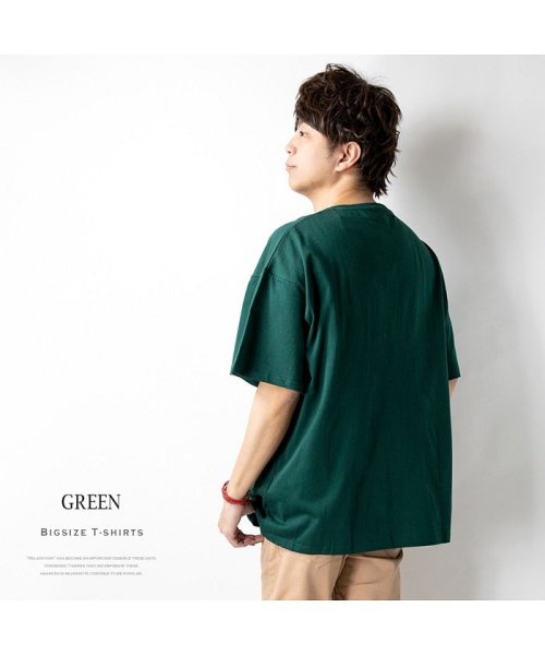 GENELESS(GENELESS)/Tシャツ メンズ ビッグシルエット オーバーサイズ Uネック 半袖 半袖Tシャツ BIGサイズ 無地/img09