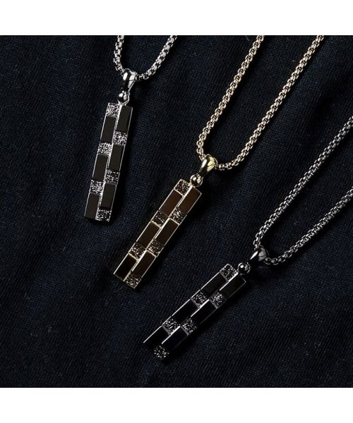 ネックレス メンズ プレート ダミエ シンプル ブラック シルバー チェーン シルバーネックレス レザー 人気・おすすめ｜省スペース設計・旅行向けにおすすめ 公式 プライバシー配送 日本発送・保証書付き商品