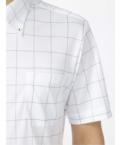 TAKA-Q(タカキュー)/クールパス/COOLPASS スタンダードフィット ボタンダウン 半袖 ニット 半袖 シャツ メンズ ワイシャツ ビジネス ノーアイロン 形態安定 yシャツ 速/img08
