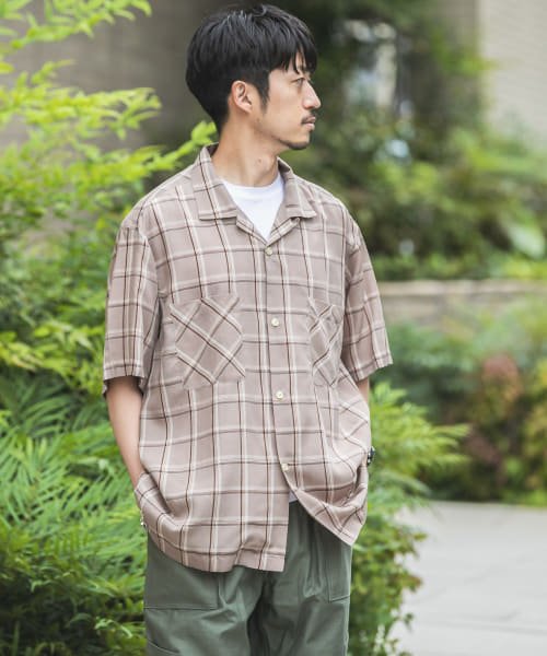 URBAN RESEARCH(アーバンリサーチ)/WORK NOT WORK　Open Collar Checked Shirts/img12