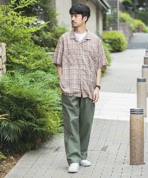 URBAN RESEARCH(アーバンリサーチ)/WORK NOT WORK　Open Collar Checked Shirts/img15