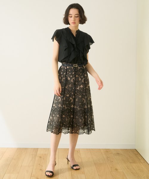 セール】エンブロイダリーチュールマーメイドスカート(504746071  