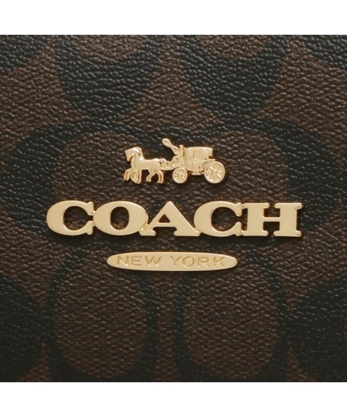 COACH(コーチ)/コーチ アウトレット ショルダーバッグ シグネチャー ブラウン ブラック レディース COACH CA547 IMAA8/img08