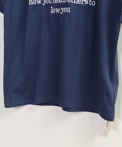 Bebeロゴ刺繍 Tシャツ Ma 即納 トップス 半袖 カットソー ロゴ ロゴt 刺繍 黒 白 ブラック ホワイト ネイビーレディース 韓国 プチプラ 流行 ショップにこにこ Shopnikoniko Magaseek
