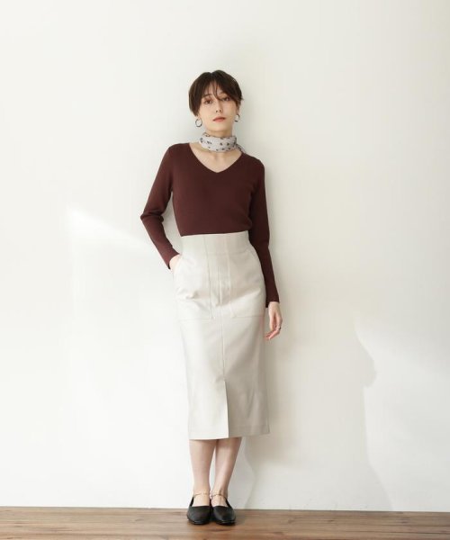 N Natural Beauty Basic(エヌナチュラルビューティベーシック)/ツイルストレッチポケットタイトスカート《S Size Line》/img02