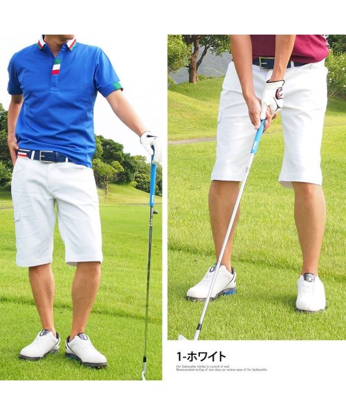 TopIsm(トップイズム)/ゴルフパンツ ハーフパンツ ゴルフウェア メンズ ショートパンツ 大きいサイズ 短パン/img02