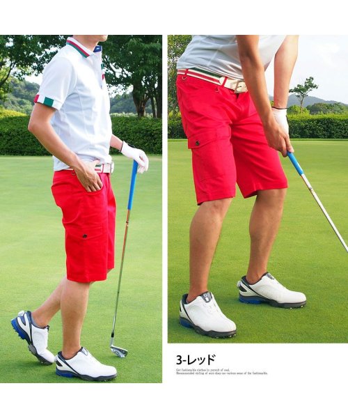 TopIsm(トップイズム)/ゴルフパンツ ハーフパンツ ゴルフウェア メンズ ショートパンツ 大きいサイズ 短パン/img04
