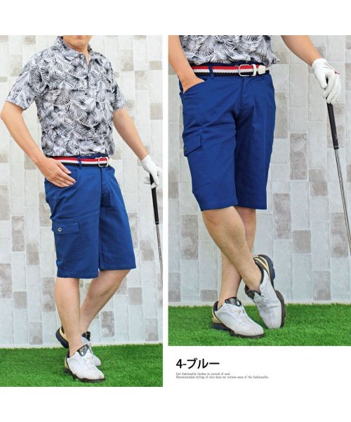 TopIsm(トップイズム)/ゴルフパンツ ハーフパンツ ゴルフウェア メンズ ショートパンツ 大きいサイズ 短パン/img05