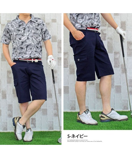 TopIsm(トップイズム)/ゴルフパンツ ハーフパンツ ゴルフウェア メンズ ショートパンツ 大きいサイズ 短パン/img06