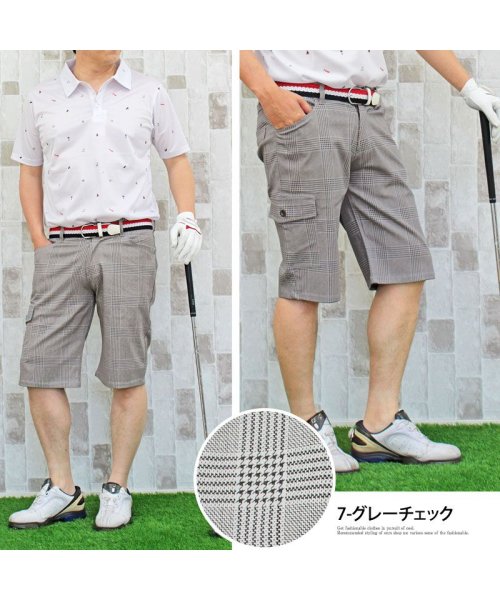 TopIsm(トップイズム)/ゴルフパンツ ハーフパンツ ゴルフウェア メンズ ショートパンツ 大きいサイズ 短パン/img08