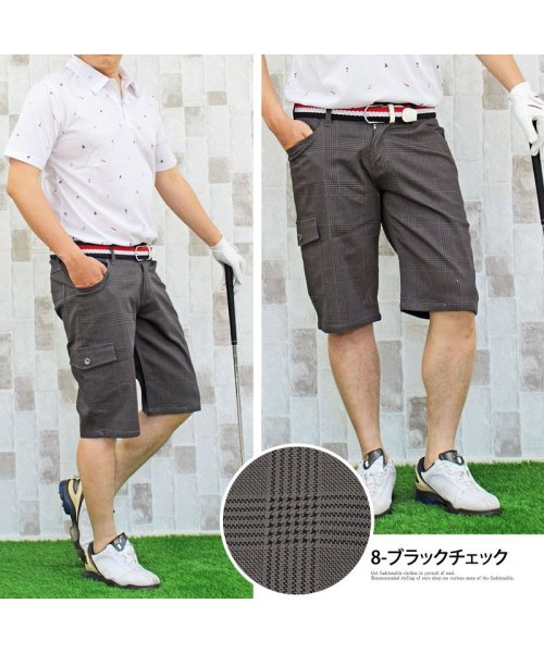 TopIsm(トップイズム)/ゴルフパンツ ハーフパンツ ゴルフウェア メンズ ショートパンツ 大きいサイズ 短パン/img09