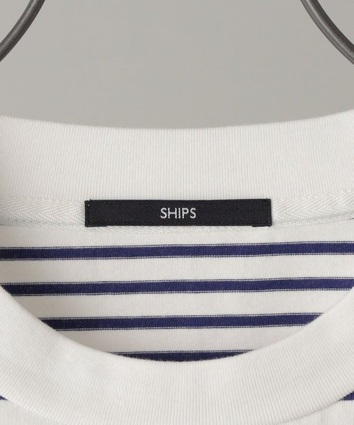 SHIPS MEN(シップス　メン)/SHIPS: i cotoni di Albini オーガニックコットン ボーダー Tシャツ/img14