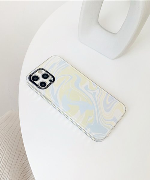 shopnikoniko(ショップにこにこ)/マーブル柄 スマホケース ma 【即納】 小物 スマホカバー アイフォンケース iPhoneケース スマホ iPhone マーブル 水色 かわいい 人気 おしゃ/img01