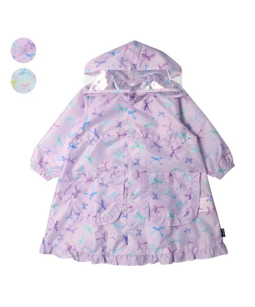 Kids Foret(キッズフォーレ)/【子供服】 Kids Foret (キッズフォーレ) リボン柄レインコート S～L B37808/img01