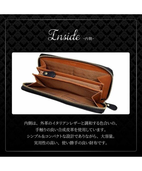 RINRE(リンレ)/【RINRE/リンレ】長財布 財布 メンズ 財布 男性 イタリアンレザー 牛革 イタリアンオイルドレザー 4色 革育 ブランド カード コイン 名刺 男性用 フ/img05