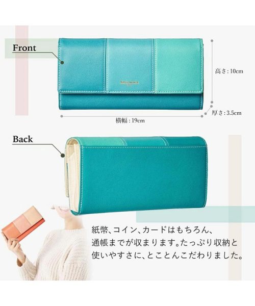 RINRE(リンレ)/【RINRE/リンレ】長財布 RINRE/リンレ 財布 大容量 二つ折り長財布 二つ折り 財布 エンべロップ財布 ブランド ハニカム カード縦型収納 じゃばら /img05