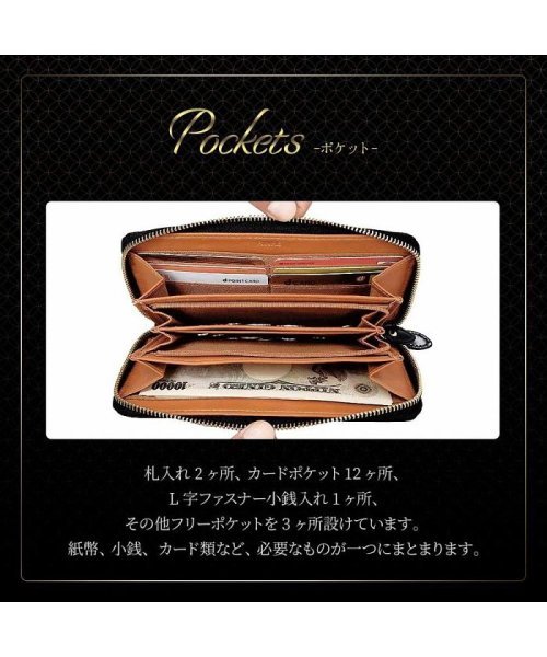 RINRE(リンレ)/【RINRE/リンレ】長財布 財布 レザー メンズ 財布 牛革 ジャパンガラスレザー 革育 ブランド カード コイン 名刺 男性用 フリーポケット アンティーク/img05