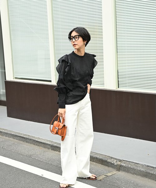 marjour(マージュール)/PINTUCK RUFFLE SLEEVE BLOUSE/img16