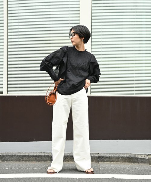 marjour(マージュール)/PINTUCK RUFFLE SLEEVE BLOUSE/img18