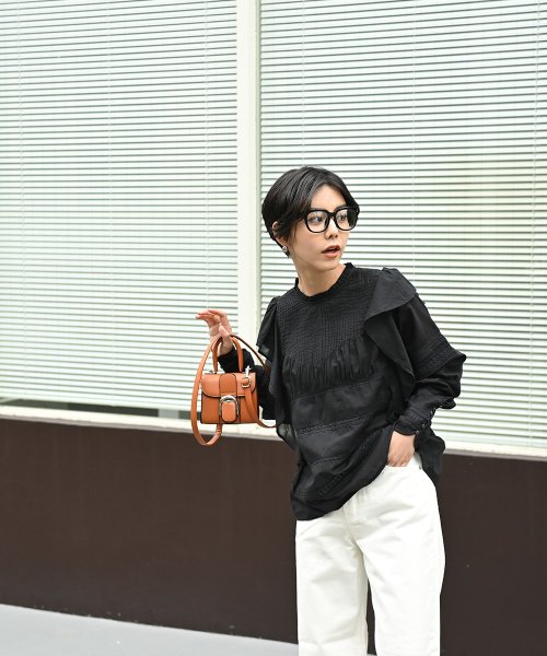 marjour(マージュール)/PINTUCK RUFFLE SLEEVE BLOUSE/img20