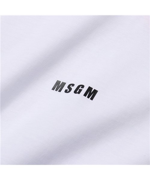 MSGM(MSGM)/【MSGM(エムエスジーエム)】3040MM162  半袖 Tシャツ カットソー クルーネック ちびロゴT オーバーサイズ コットン メンズ/img02