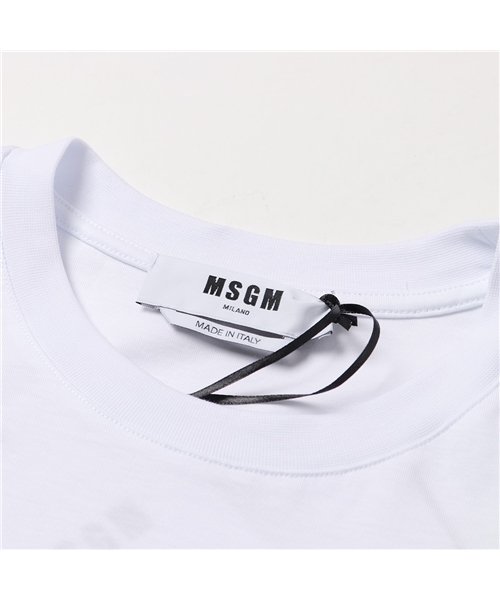 MSGM(MSGM)/【MSGM(エムエスジーエム)】3040MM162  半袖 Tシャツ カットソー クルーネック ちびロゴT オーバーサイズ コットン メンズ/img03