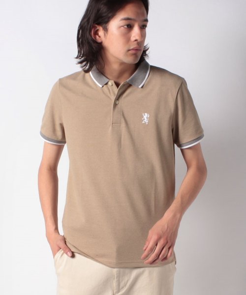 GIORDANO(ジョルダーノ)/GIORDANO/ライオンロゴ半袖ポロシャツ/img52