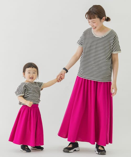 URBAN RESEARCH DOORS（Kids）(アーバンリサーチドアーズ（キッズ）)/『親子リンク』FORK&SPOON　ボーダーワイドTシャツ(KIDS)/img20